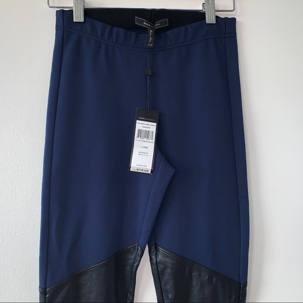 NWT BCBG HAWKINS FAUX LEATHER LEGGINGS - Picture 9 of 16